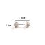 Fashion 15# Stainless Steel Flower Earrings
