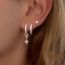 Fashion Set Of 3-silver #8 Silver Geometric Earring Set