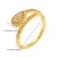 Fashion 3# Copper Set Zirconium Geometric Open Ring