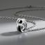 Fashion Cylinder Drill (without Chain) Titanium Steel Diamond Round Necklace For Men