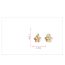 Fashion Gold Copper Drip Oil Flower Earrings
