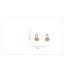 Fashion Zircon Round Earrings (thick Real Gold To Preserve Color) Copper Inlaid Zirconium Round Earrings