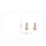 Fashion Green-zircon Two-wear Pearl Earrings (thick Real Gold Plating) Copper Inlaid Zirconium Pearl Earrings