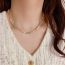 Fashion Cat's Eye Bamboo Natural Freshwater Pearl Necklace (thickened Real Gold Plating) Cat's Eye Bamboo Pearl Bead Necklace