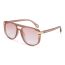 Fashion Translucent Pink Frame Gradually Pink Sheet- Pc Double Bridge Large Frame Sunglasses