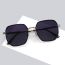 Fashion Translucent Purple Frame With Gray Upper And Lower Purple Patches Tac Large Frame Sunglasses