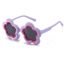 Fashion Light Purple Tac Flower Children's Cartoon Sunglasses