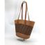Fashion Brown Woven Large Capacity Shoulder Bag