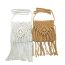Fashion Camel Cotton And Linen Embroidered Tassel Flap Crossbody Bag