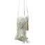 Fashion Camel Cotton And Linen Embroidered Tassel Flap Crossbody Bag