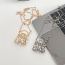 Fashion Silver Metal Diamond Geometric Crossbody Bag