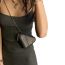 Fashion Black Nylon Diamond-encrusted Triangle Cross-body Bag