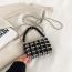 Fashion Small Black Beads Acrylic Beaded Crossbody Bag