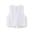 Fashion Vest Polyester Striped Lace-up Vest