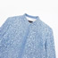 Fashion Blue Sequined Long-sleeved Jacket