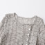 Fashion Grey Hollow Asymmetrical Sweater