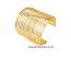 Fashion Golden 3 Metal Geometric Wide Bracelet