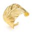 Fashion Gold Metal Geometric Pleated Bracelet