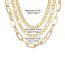 Fashion Golden 3 Alloy Chain Multi-layer Necklace