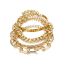 Fashion Golden 5 Alloy Geometric Butterfly Chain Bracelet
