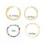 Fashion Gold Colorful Rice Beads Beaded Chain Bracelet Set
