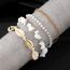 Fashion Gold Alloy Conch Bead Chain Anklet Set