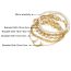 Fashion Gold Rice Beads Moon Chain Bracelet Set