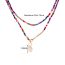 Fashion 10# Colorful Polymer Clay Pearl Bead Necklace