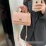 Fashion Off-white Pu Diamond Flap Crossbody Bag