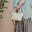 Fashion Off-white Pu Large Capacity Crossbody Bag