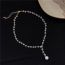 Fashion 1# Alloy Geometric Pearl Y Shape Necklace