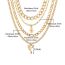 Fashion Gold Alloy Snake Shape Multi-layer Necklace