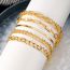 Fashion Gold Alloy Chain Anklet Set