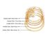Fashion Gold Alloy Geometric Chain Bracelet Set