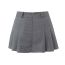 Fashion Black Cotton Pleated Skirt With Culottes Underneath