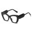 Fashion Gray Frame Transparent Film Cat Eye Large Frame Sunglasses