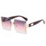 Fashion Pink Leg Gray Powder Tablets Pc Square Large Frame Sunglasses