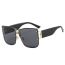 Fashion Gold Frame Yellow Powder Tablets Pc Large Frame Sunglasses