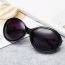Fashion Translucent Purple Pc Large Frame Sunglasses