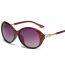 Fashion Translucent Purple Pc Large Frame Sunglasses