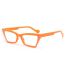 Fashion Orange Frame Transparent Film Pc Small Square Sunglasses