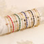 Fashion White Rice Beads Bead Dripping Oil Moon Five-pointed Star Chain Double Layer Bracelet
