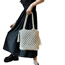 Fashion Cotton Double Tassel Rice Hollow Woven Shoulder Bag
