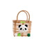 Fashion Jelly Bun Small Green Pvc Plaid Large Capacity Handbag