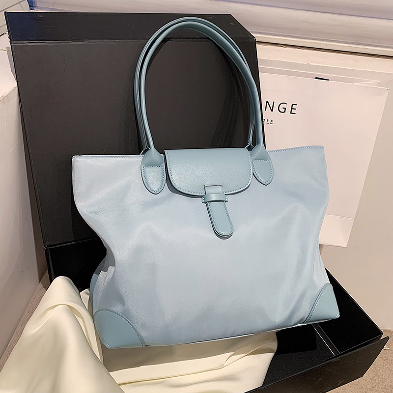 Fashion Blue Oxford Cloth Large Capacity Shoulder Bag