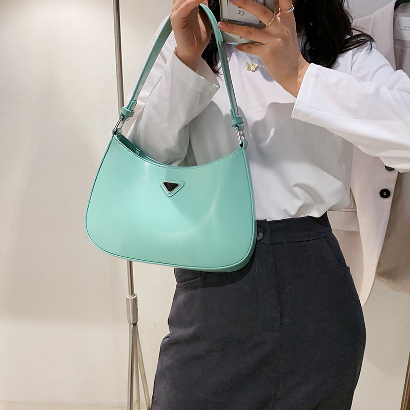 Fashion Green Pu Large Capacity Shoulder Bag