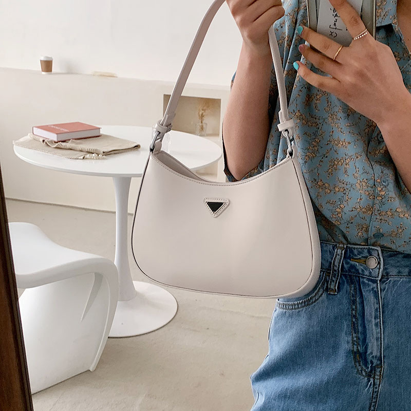 Fashion White Pu Large Capacity Shoulder Bag
