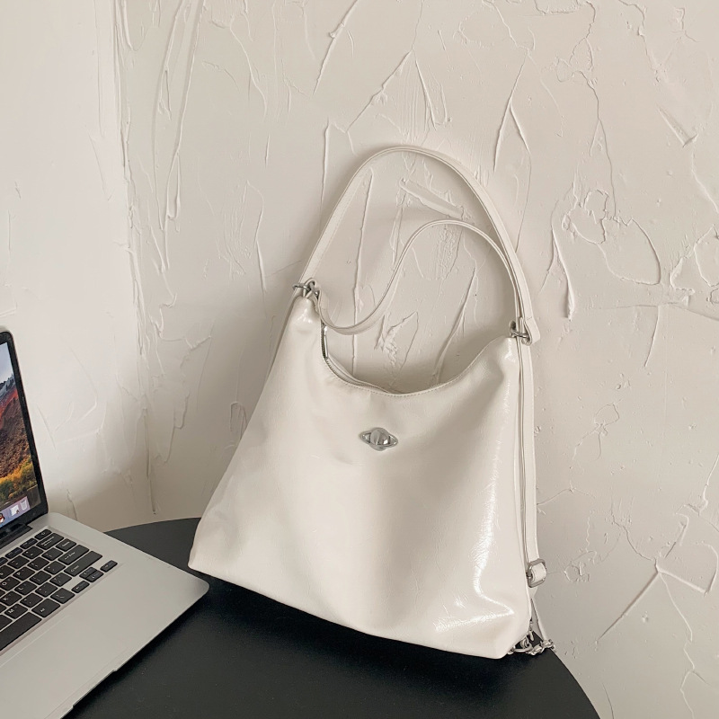 Fashion Silver Pu Large Capacity Shoulder Bag