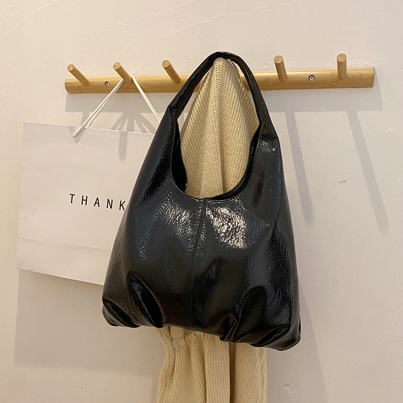 Fashion Khaki Pu Large Capacity Single Shoulder Bag