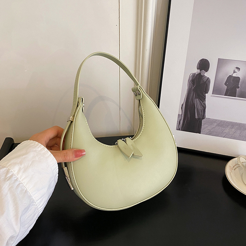 Fashion Matcha Green Polyester Large Capacity Shoulder Bag